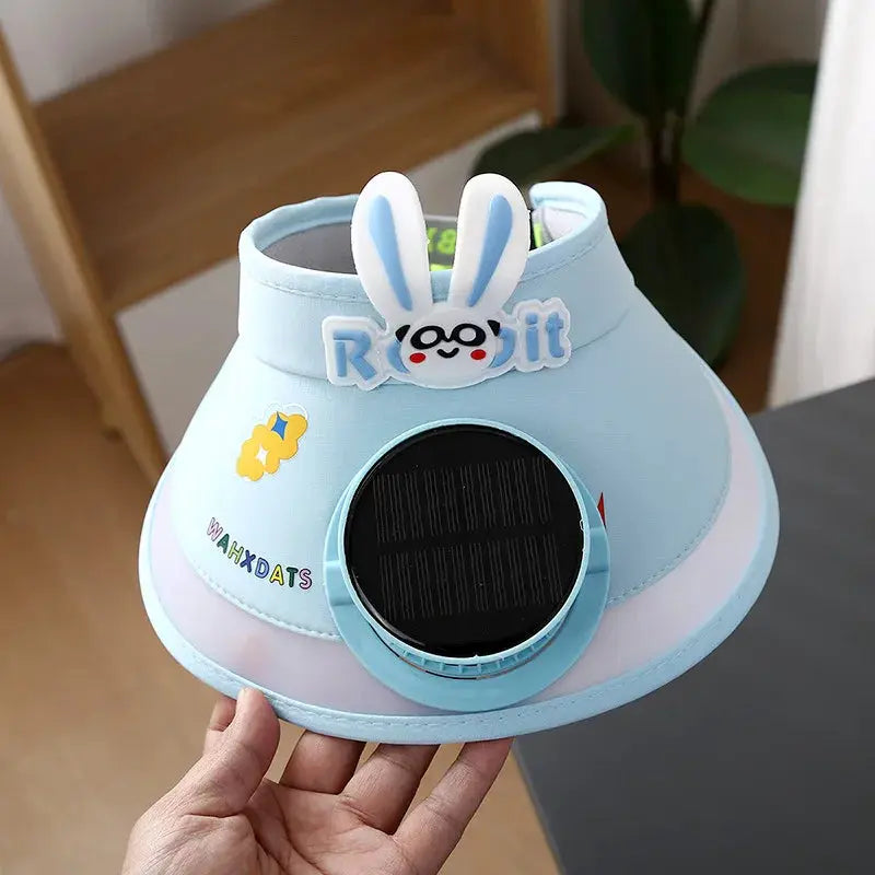 Portable Solar Powered Fan Empty Top Sun Hat Uv Protection Wide Brim Cooling Visor For Summer Outdoor Activities Outdoor Hat by All Mart Bristol Ltd