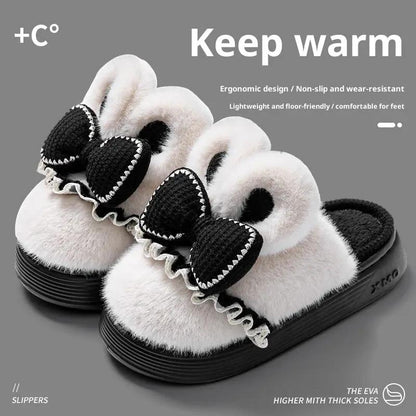 Indoor Warm Non-slip Cute Couples Cotton Shoes by Dropshipman