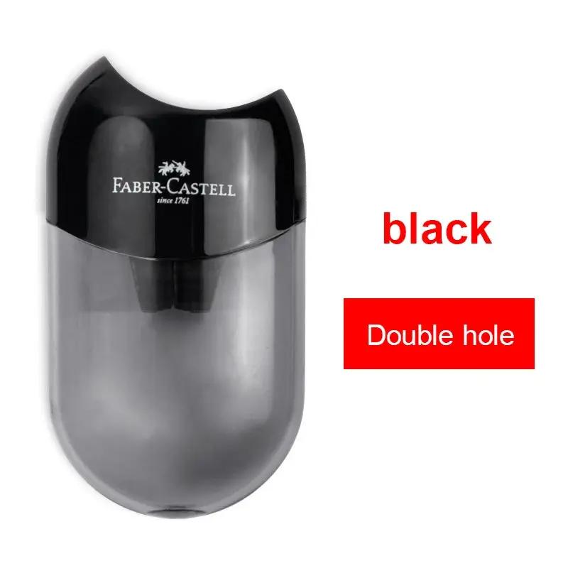 Faber Castell Cute Pencil Sharpener Double Hole with Container Plastic Student School Stationery Mini Manual Pencil Sharpeners by All Mart Bristol Ltd