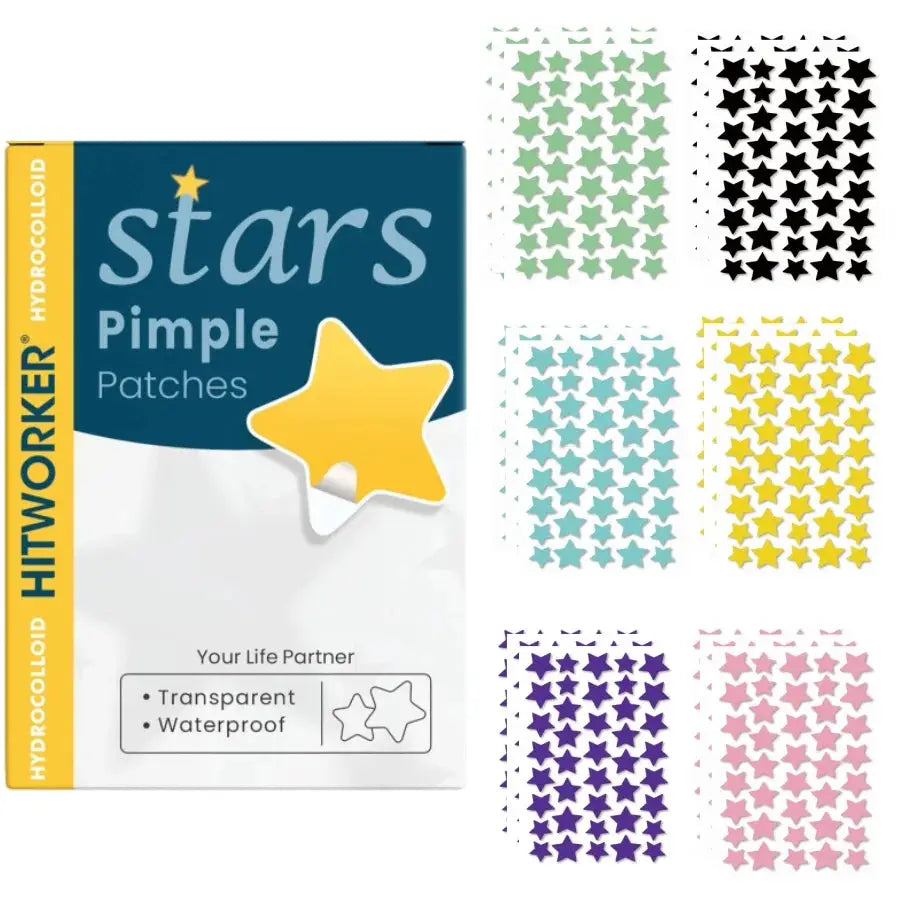 Star Acne Patches 240/480/720 Pieces, High-Quality Emergency Kit, Invisible Hydrogel Absorbs Pus Quickly, Reduces Swelling, Cute by All Mart Bristol Ltd
