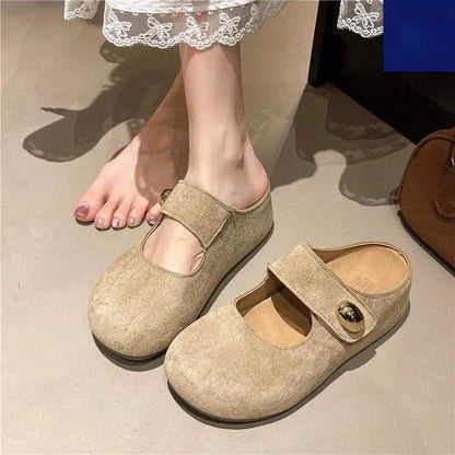 Height-increasing Summer Fashionable French-style Slip-on Half-enclosed Slippers by Dropshipman