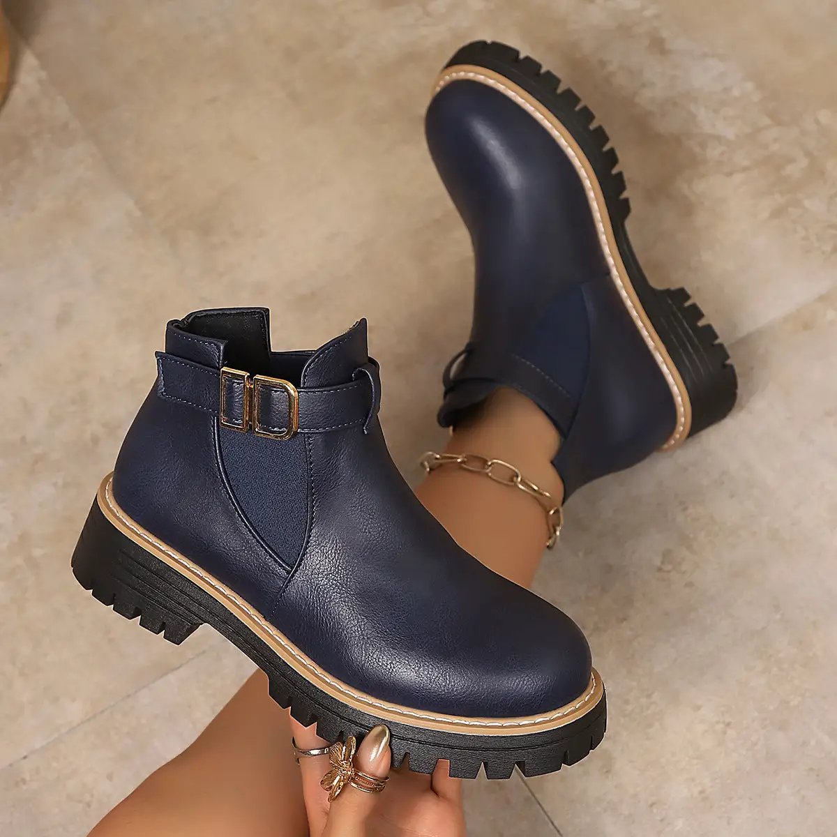 Women's Fashion Martens Boots Women's Winter Thick-Soled by Dropshipman