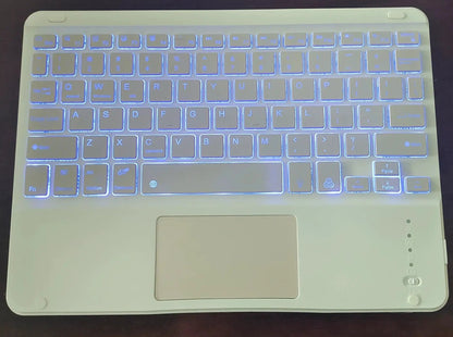 Bluetooth Keyboard With Touch For Mobile Phone Tablet Wireless Rechargeable by Dropshipman