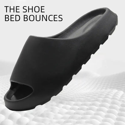 Indoor Cloud Thick-soled House Slippers for Men and Women Summer Soft Bottom Beach Sandals by All Mart Bristol Ltd