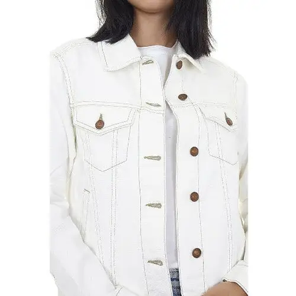 Ladies Brave Soul Blooms Denim Jacket by All Mart Bristol Ltd