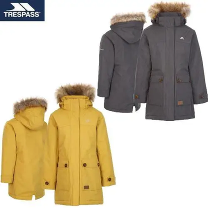 Kids Trespass Rhoda Fishtail Padded Jacket by All Mart Bristol Ltd
