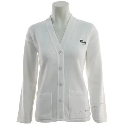 Ladies Bowls Logo Cardigan by All Mart Bristol Ltd