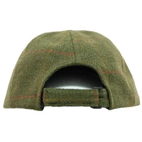 Tweed Leather Skip Hat by All Mart Bristol Ltd
