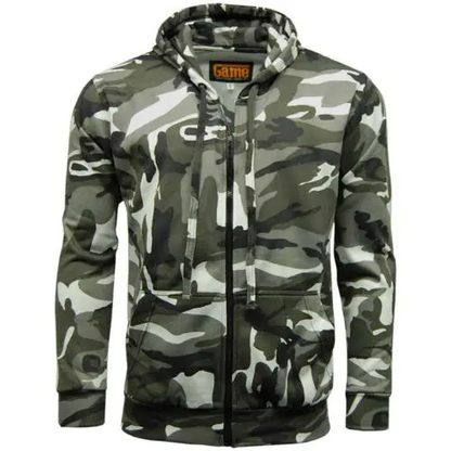 Game Camouflage Zip Hoodie by All Mart Bristol Ltd
