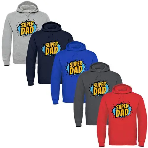 Father's Day - Super Dad Hoodie by All Mart Bristol Ltd