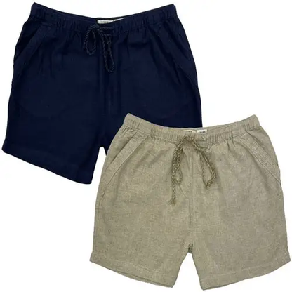 Womens Casual Summer Linen Shorts - 2578 by All Mart Bristol Ltd