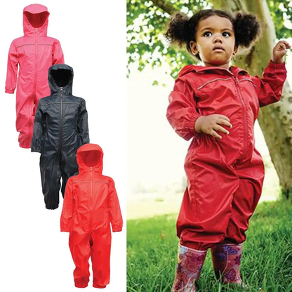 Kids Regatta Unisex Breathable Rain Suit by All Mart Bristol Ltd