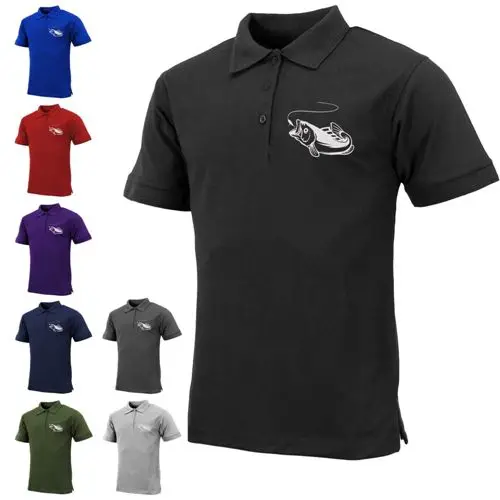 Mens Fish Logo Polo by All Mart Bristol Ltd