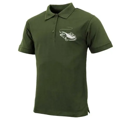 Mens Fish Logo Polo by All Mart Bristol Ltd