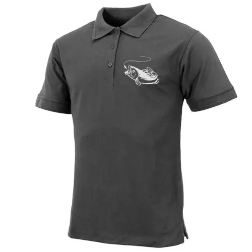 Mens Fish Logo Polo by All Mart Bristol Ltd