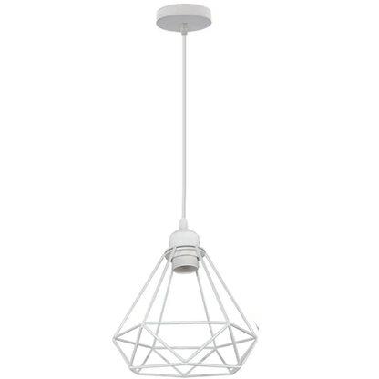 1/3 Way Vintage Cage Metal Pendant Light Shade Industrial Diamond Ceiling lamp~1182 by All Mart Bristol Ltd