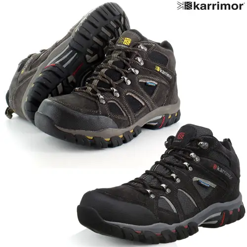 Mens Karrimor Bodmin IV Weathertite Mid Rise Waterproof Hiking Shoes by All Mart Bristol Ltd
