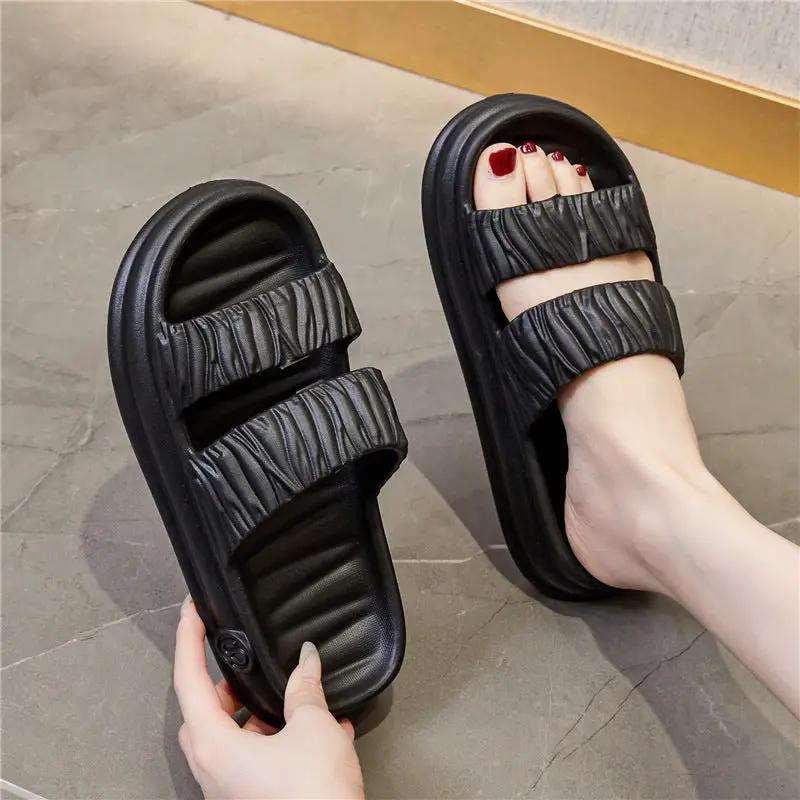 Womens EVA Thick-Soled Slippers With A Step-on-Poop Feel by Dropshipman