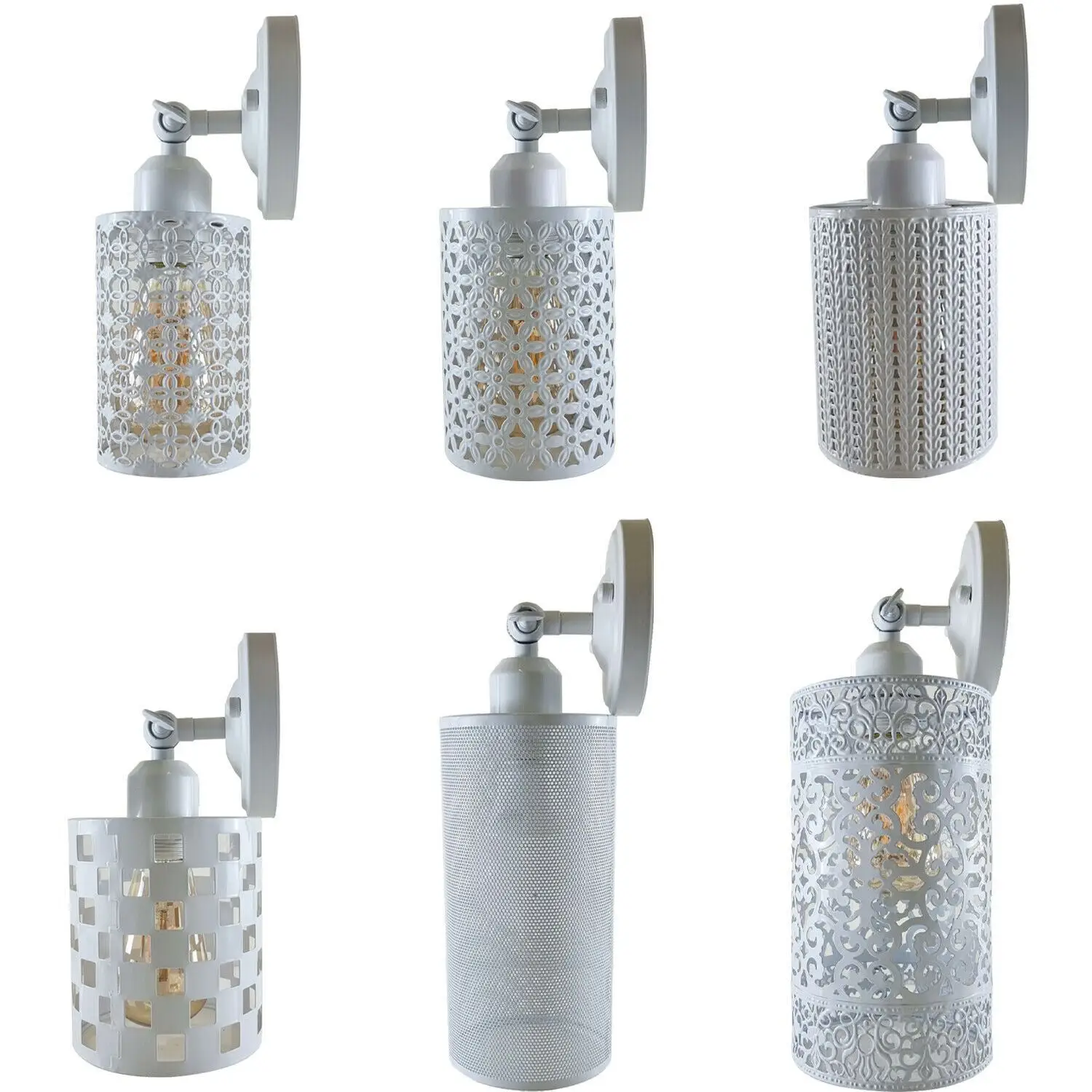 White Vintage Retro Wall Sconce Adjustable E27 Indoor Wall Light ~1231 by All Mart Bristol Ltd