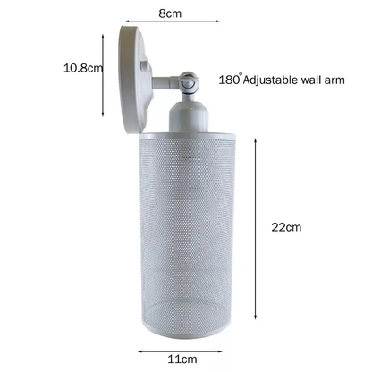 White Vintage Retro Wall Sconce Adjustable E27 Indoor Wall Light ~1231 by All Mart Bristol Ltd