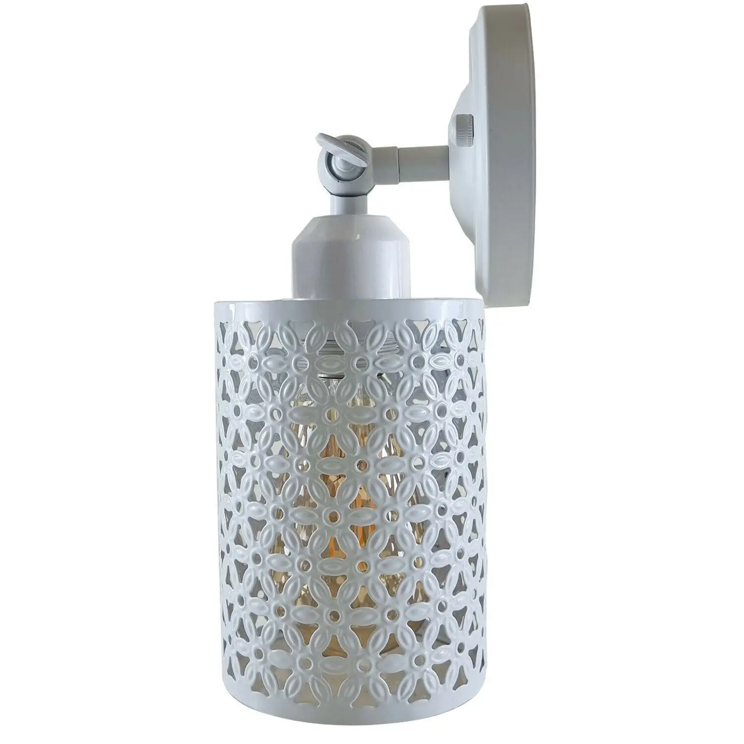 White Vintage Retro Wall Sconce Adjustable E27 Indoor Wall Light ~1231 by All Mart Bristol Ltd