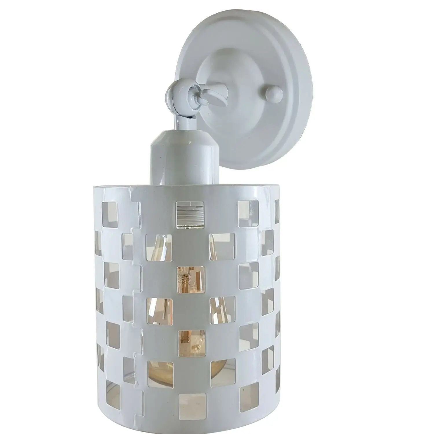 White Vintage Retro Wall Sconce Adjustable E27 Indoor Wall Light ~1231 by All Mart Bristol Ltd