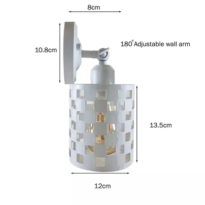 White Vintage Retro Wall Sconce Adjustable E27 Indoor Wall Light ~1231 by All Mart Bristol Ltd