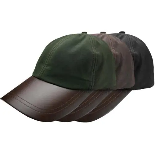 Leather Skip Wax Baseball Cap by All Mart Bristol Ltd