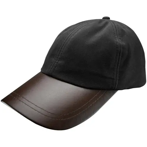 Leather Skip Wax Baseball Cap by All Mart Bristol Ltd