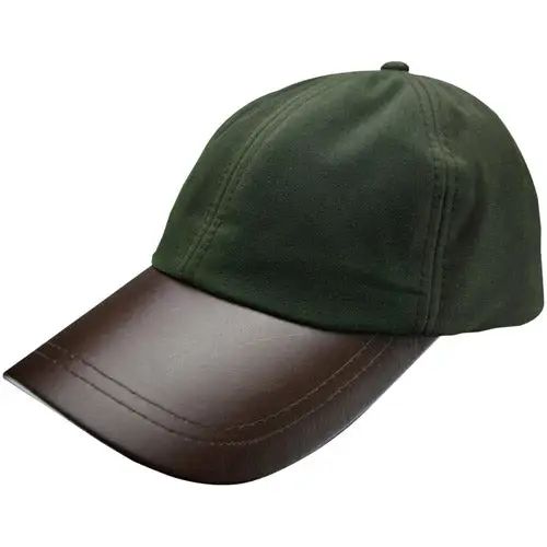 Leather Skip Wax Baseball Cap by All Mart Bristol Ltd
