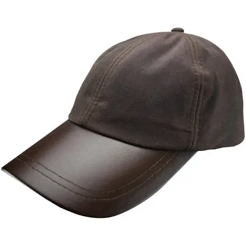 Leather Skip Wax Baseball Cap by All Mart Bristol Ltd