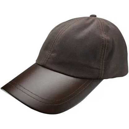 Leather Skip Wax Baseball Cap by All Mart Bristol Ltd