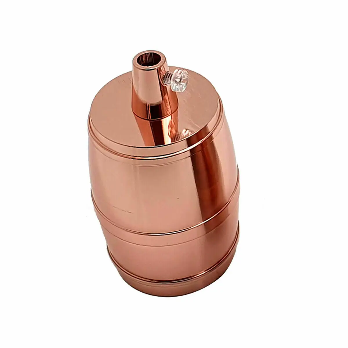 Vintage Barrel Metal Lamp Holder E27 Rose Gold Fitting ~2717 by All Mart Bristol Ltd
