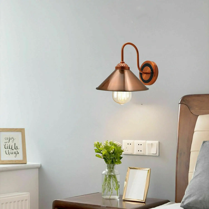 Modern E27 Solid Copper Metal Wall Light Lamp Sconce Light Fixture~1287 by All Mart Bristol Ltd