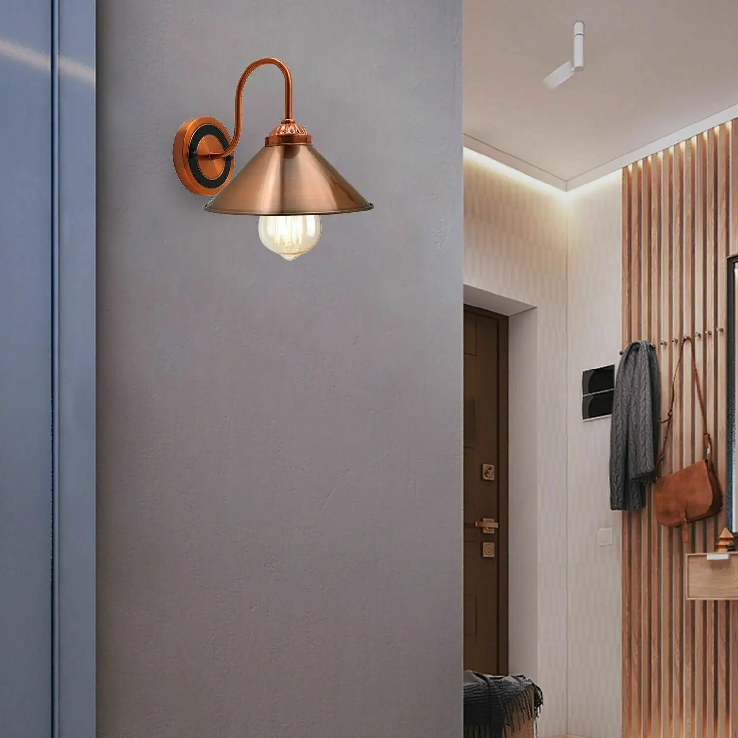 Modern E27 Solid Copper Metal Wall Light Lamp Sconce Light Fixture~1287 by All Mart Bristol Ltd