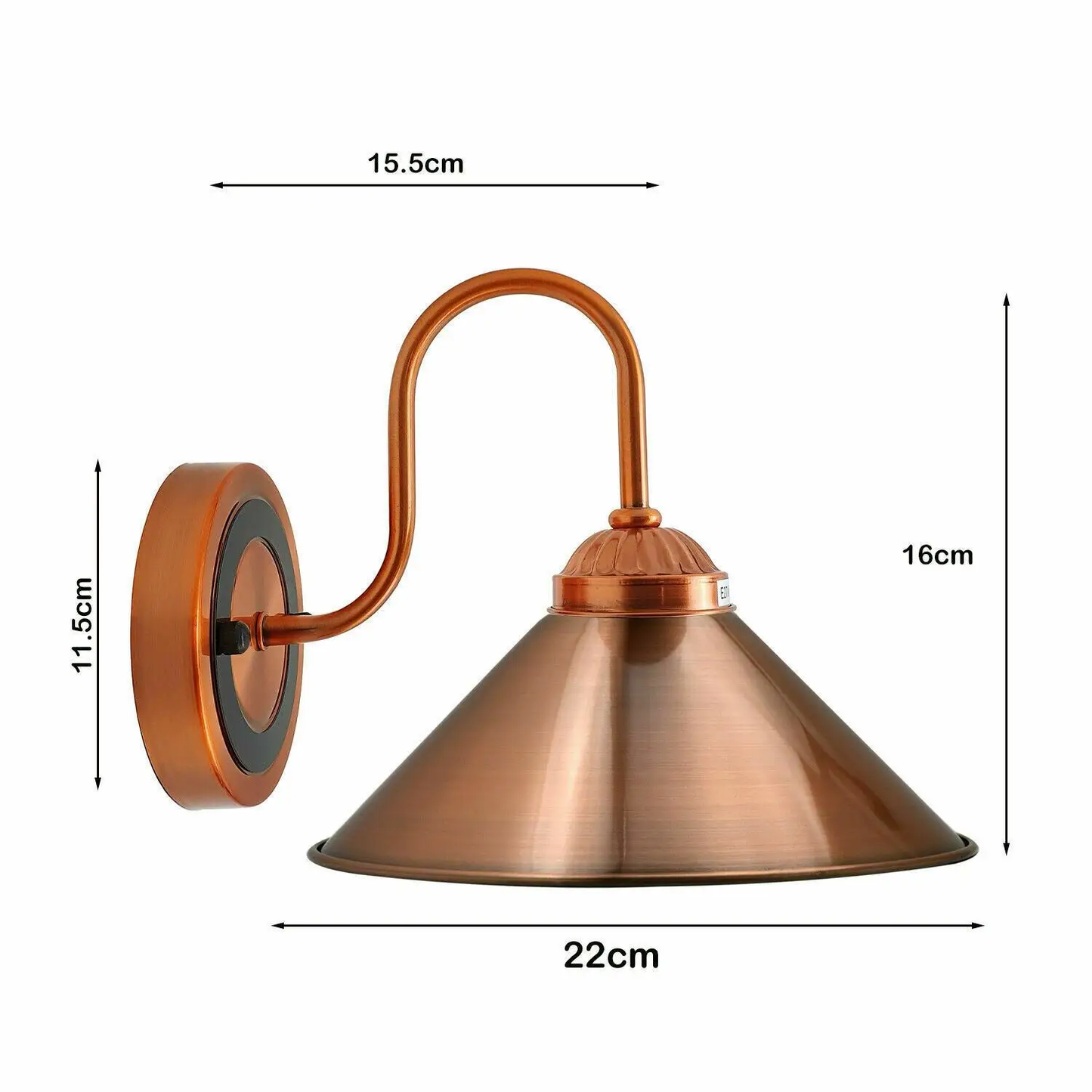 Modern E27 Solid Copper Metal Wall Light Lamp Sconce Light Fixture~1287 by All Mart Bristol Ltd