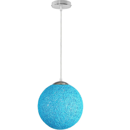 Blue Rattan Ceiling light shade ~1807 by All Mart Bristol Ltd