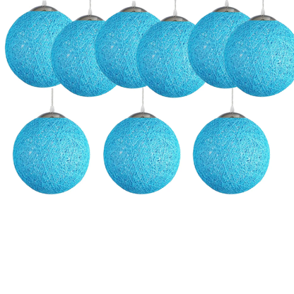 Blue Rattan Ceiling light shade ~1807 by All Mart Bristol Ltd