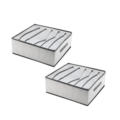2 Foldable Storage Box Wardrobe Closet Drawer Organizer ~5329 by All Mart Bristol Ltd