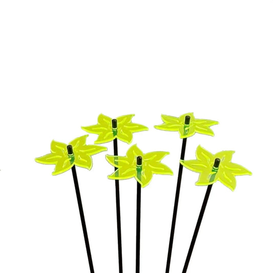 Medium Garden Décor Ornaments Set of 5 'Lotus' by Sun Catcher Garden Decor