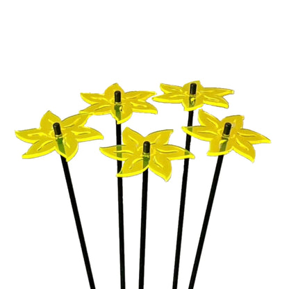 Medium Garden Décor Ornaments Set of 5 'Lotus' by Sun Catcher Garden Decor