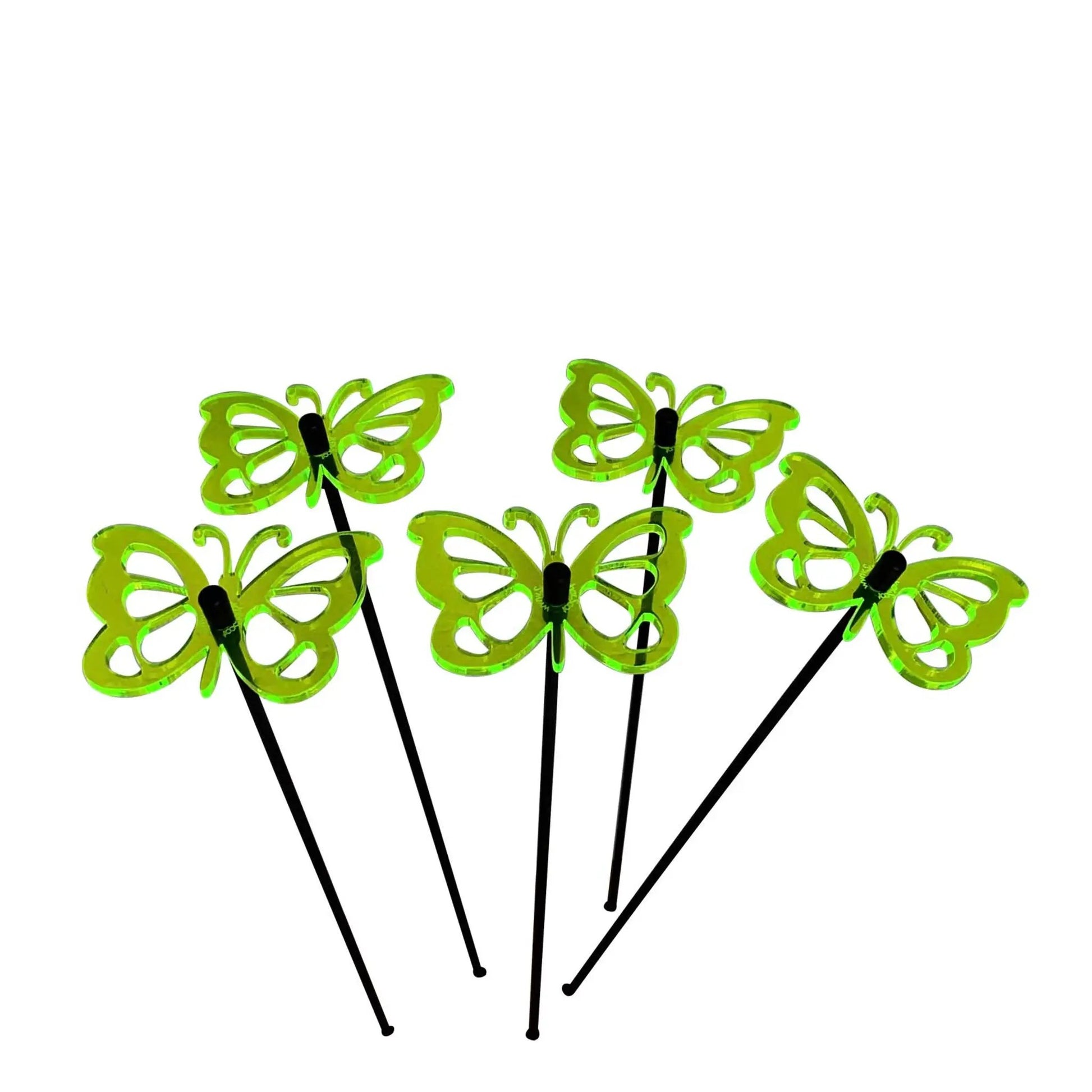 Garden Décor Ornaments Set of 5 'Comma Butterflies' by Sun Catcher Garden Decor