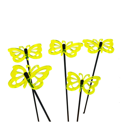 Garden Décor Ornaments Set of 5 'Comma Butterflies' by Sun Catcher Garden Decor
