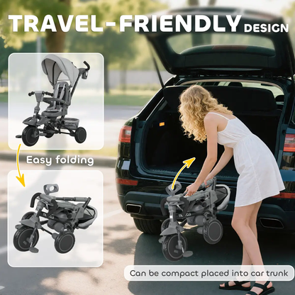Kids Trike with Adjustable Backrest by N/A
