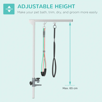 Adjustable Pet Grooming Arm Foldable Grooming Holder w/ Clamp, for Medium Dogs by Unbranded