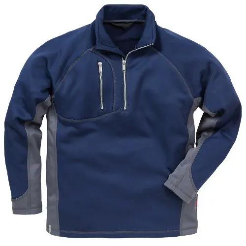 Mens Half Zip Sweatshirt Water Repellent Jumper by Ek Wholesale