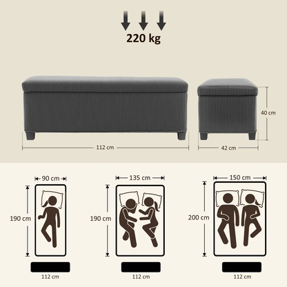 Storage Ottoman by N/A