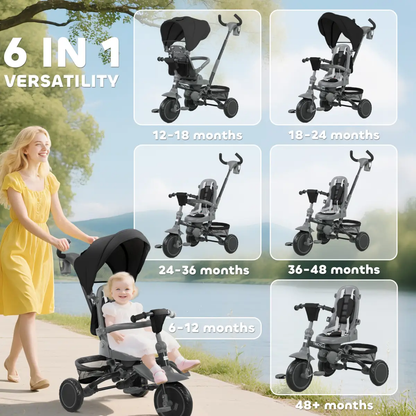Kids Trike with Adjustable Backrest by N/A