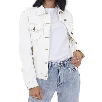 Ladies Brave Soul Blooms Denim Jacket by Brave Soul