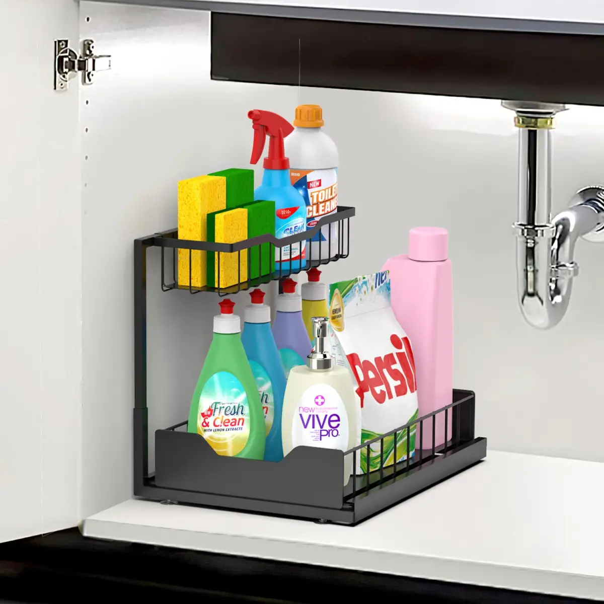 VINSANI METAL UNDER SINK STORAGE 1010498 by Vinsani
